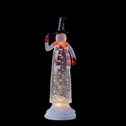 

Декоративная фигурка Снеговик 12*9*27 см. белая BST 590928