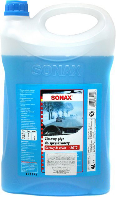 Акція на Зимняя жидкость в бачок омывателя Sonax -20С 4 л (4064700332409) від Rozetka UA