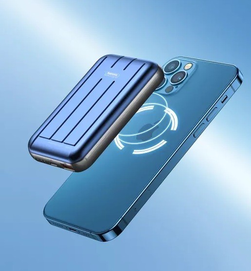 

Павербанк Remax 5000mAh Wireless Quick Charge| Magsafe Blue