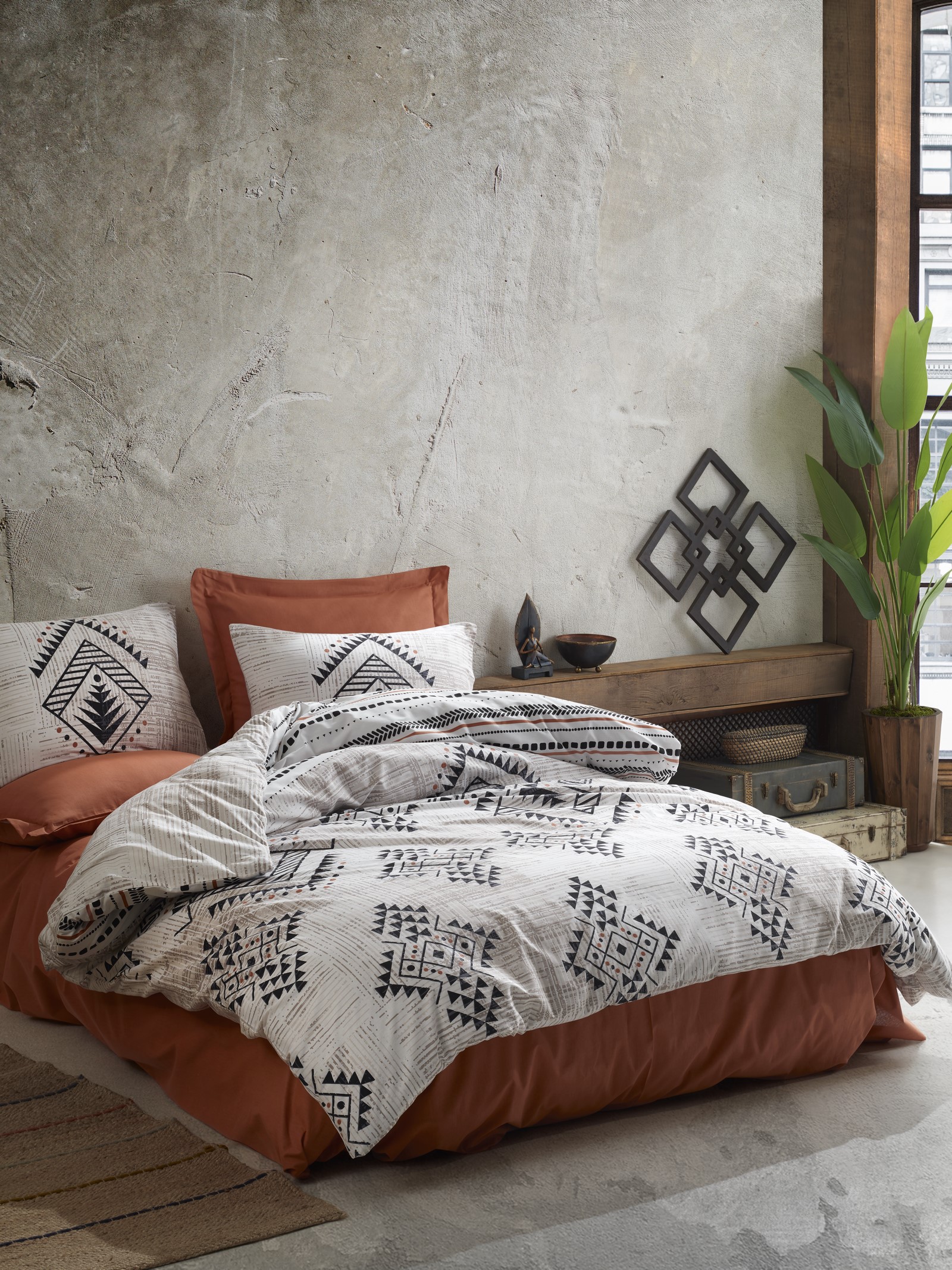 

Комплект постельного белья Cotton Box Ethnic Lenuta Tarcin 200x220 см