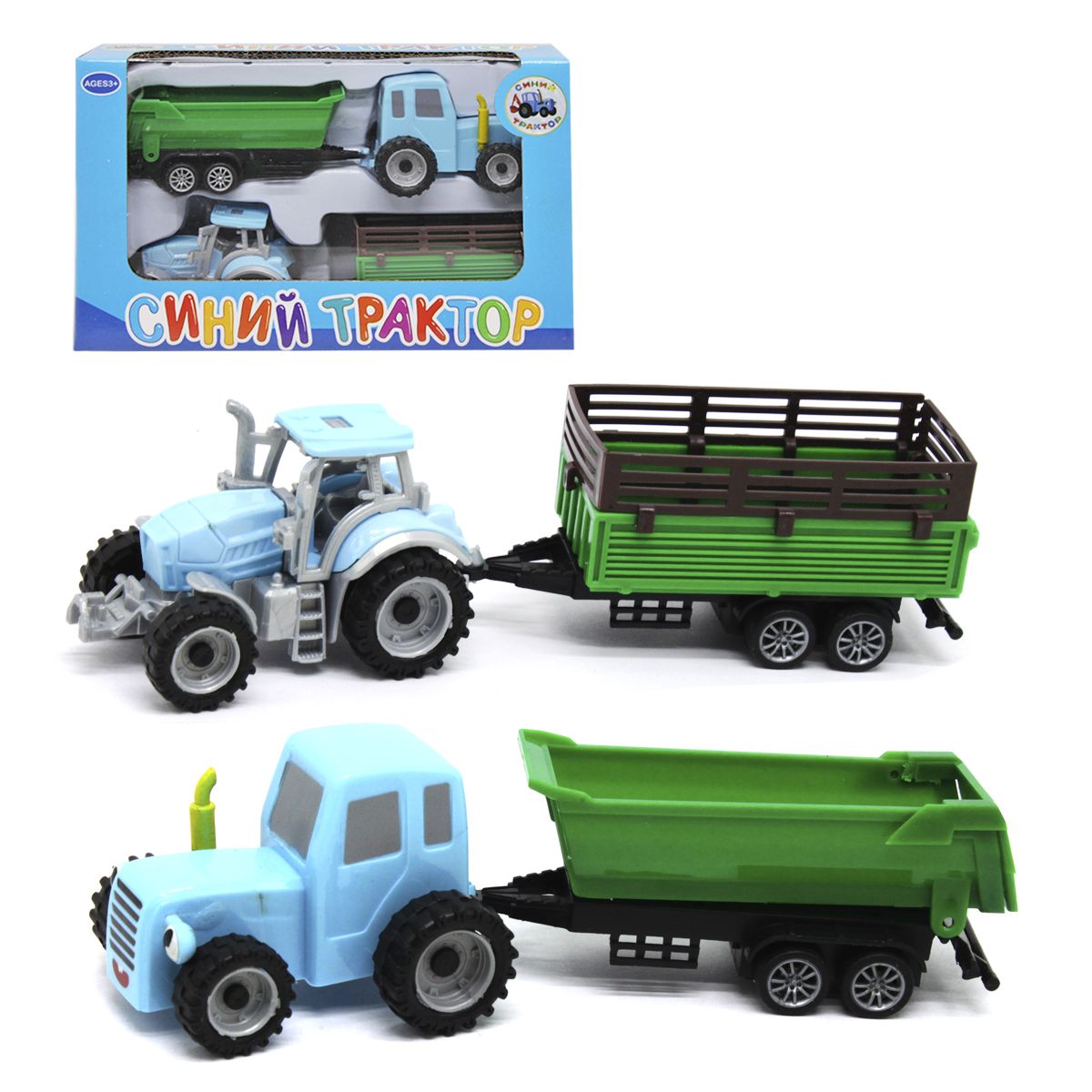 

Детский игровой набор TOYS Синий трактор EN2005 для мальчика 2 шт, (173556)
