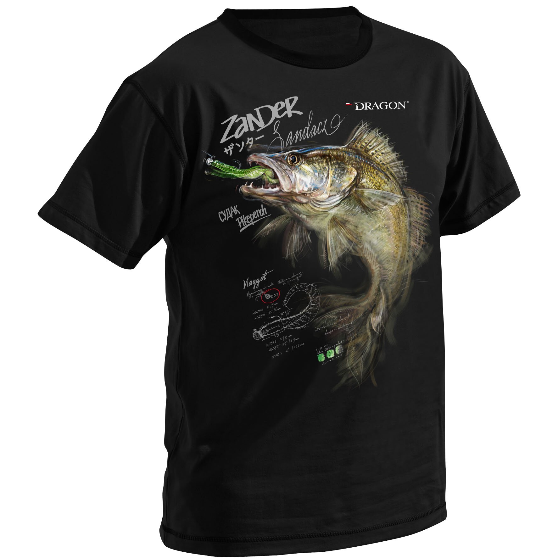

Футболка Dragon рыба Судак Black XXL Black (DR-65)