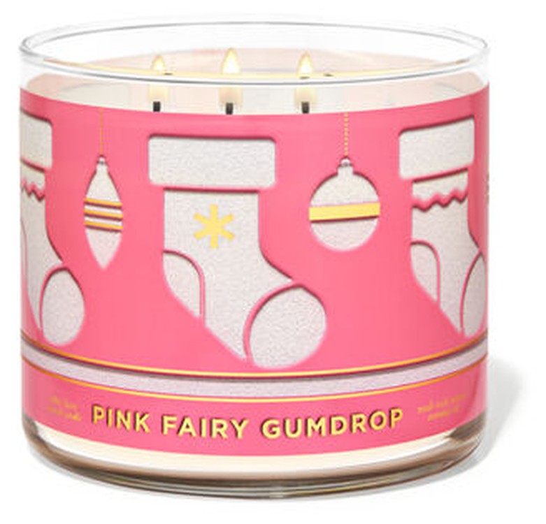 

Свеча ароматизированная Bath and Body Works White Barn PINK FAIRY GUMDROP 3-Wick Candle 411 г