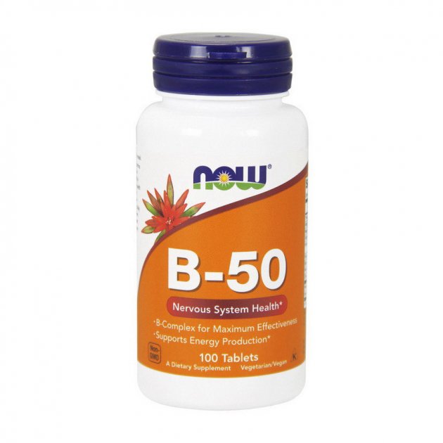 

Добавка с витамином B Нау Фудс / Now Foods B-50 (100 tabs) (546708)
