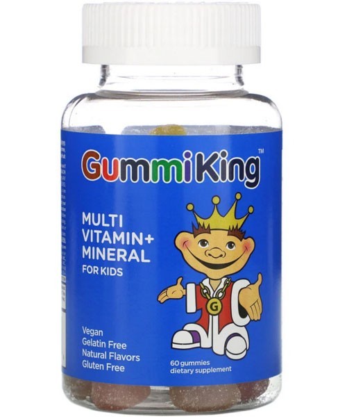 

Мультивитамины и минералы для детей Gummi King, 60 жевательных конфет (256341)