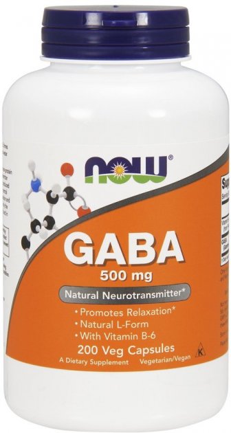 

Аминокислота NOW Foods Gaba 500 mg 200 Vcaps ГАМК (771102)