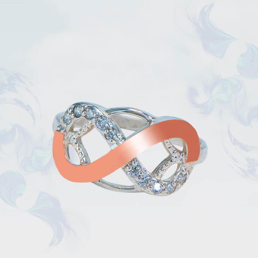 

Кольцо из серебра с золотыми вставками SilverUA модель 155 (размер 21,5)