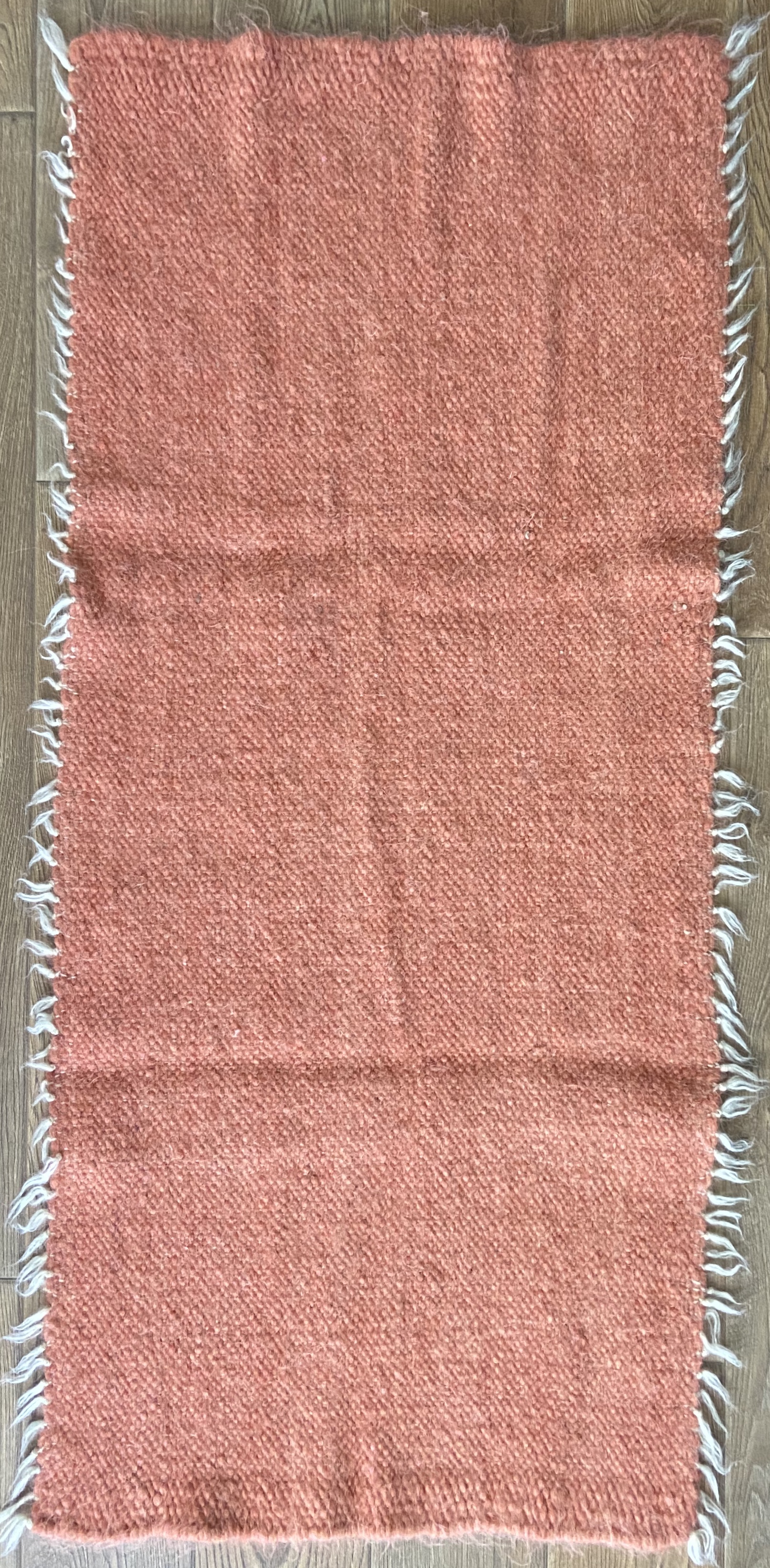 

Ковер шерстяной ручной работы Fully Wooly Нежный терракот 150х150 см терракотовый оранжевый однотонный