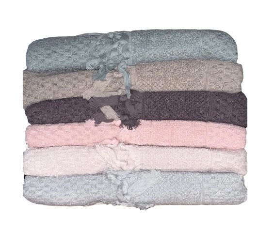 

Набор махровых полотенец Sikel жаккард Bukle Mikanos 70*140 6 шт (ts-6001181)