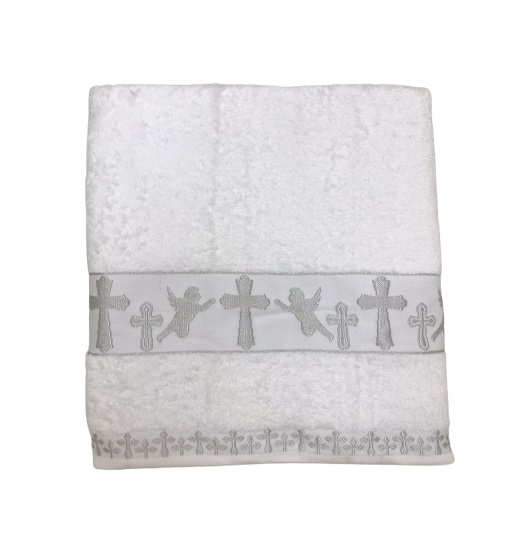 

Крыжма для крещения Sikel Organic Cotton 70*140 серебро (ts-01897)