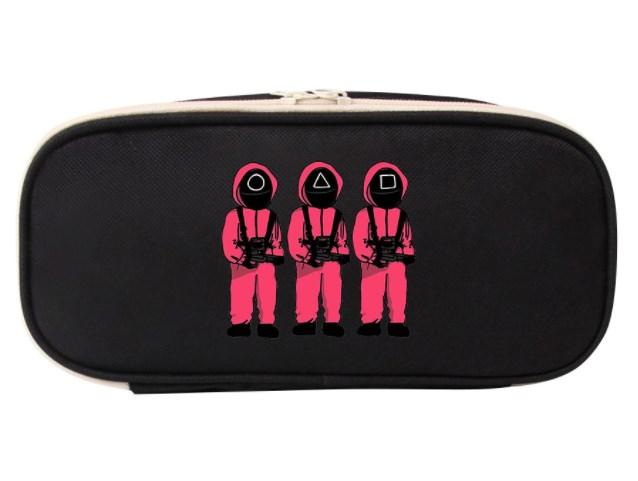 

Пенал Игра в кальмара/ Школьный пенал/ Пенал мягкий на молнии / 3 солдата