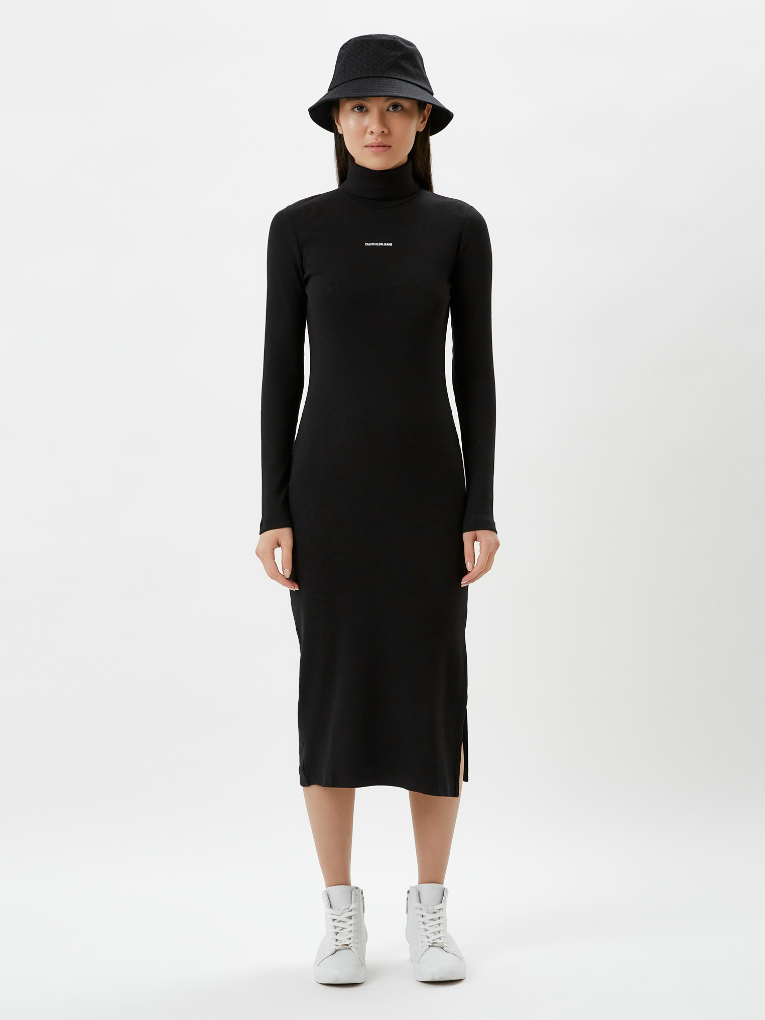 

Платье Calvin Klein Jeans Micro Branding Roll Neck Dress J20J216745-BEH  Black, Платье Calvin Klein Jeans Micro Branding Roll Neck Dress J20J216745-BEH XS Black