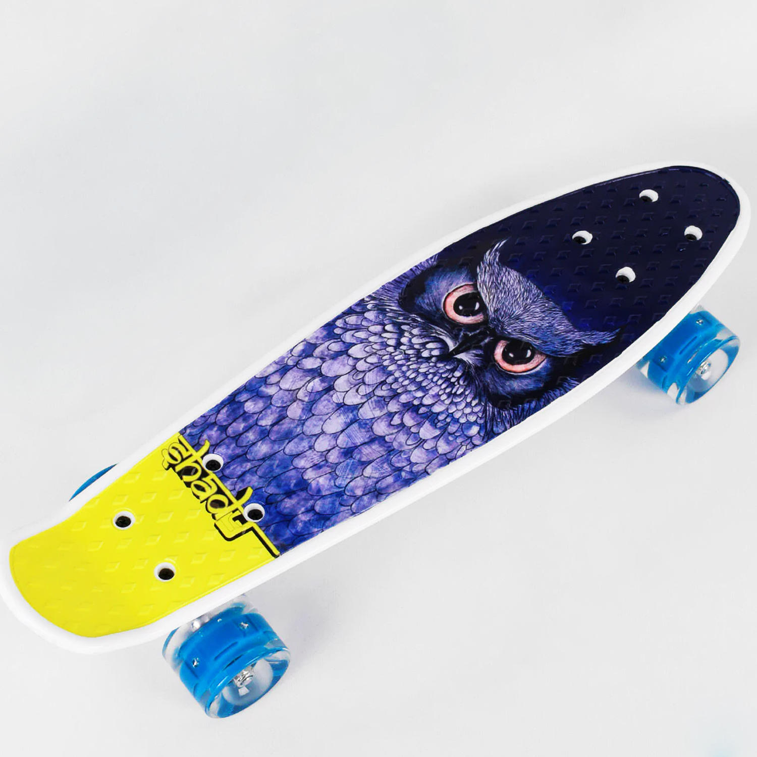 

Скейт Пенни борд Best Board "Shady Owl" колеса PU, светятся (97407)