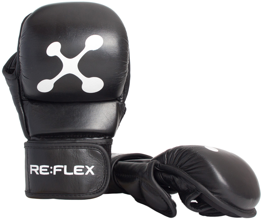 

Перчатки для MMA RE:FLEX MG-1100 L натуральная кожа M Черные