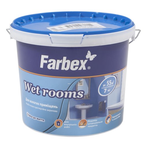 

Краска интерьерная Farbex 7 кг (11688264)