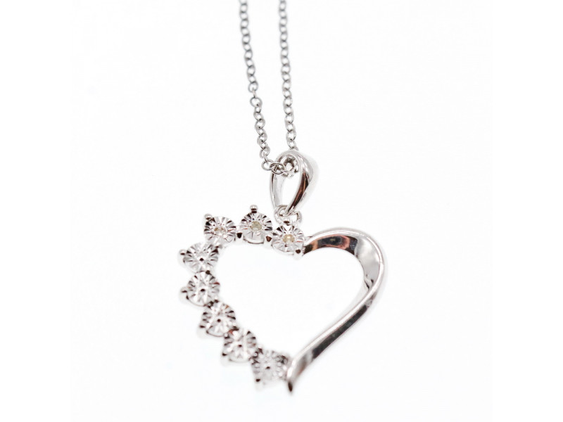 

Серебряная Цепочка с Кулоном Италия *Сердце* Sky Jewelry 002094