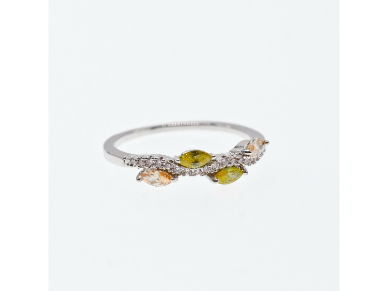

Серебряное кольцо 925 проба с фианитами Солнце Sky Jewelry 002496