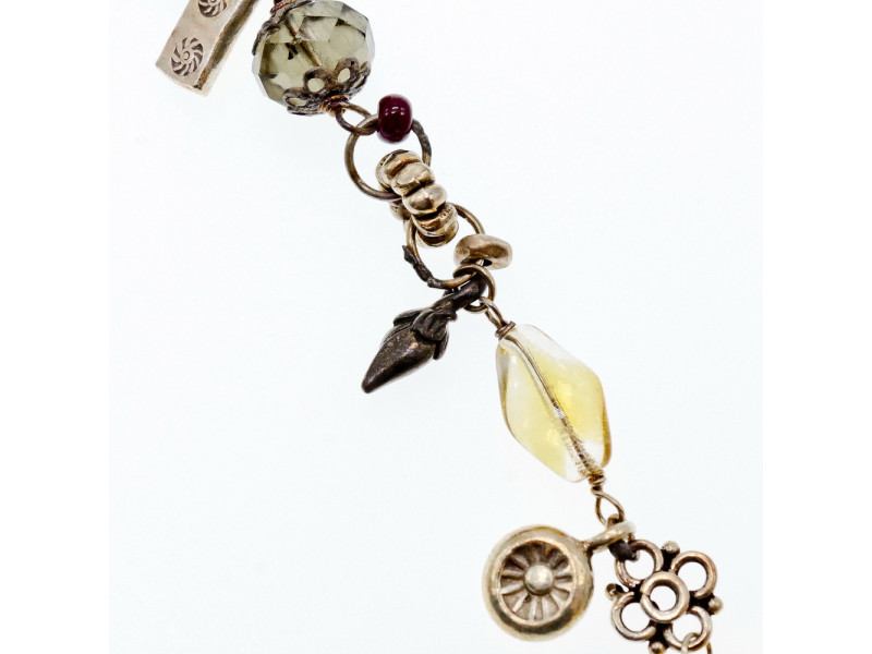 

Серебряный двойной браслет с ювелирным стеклом Sky Jewelry 002280