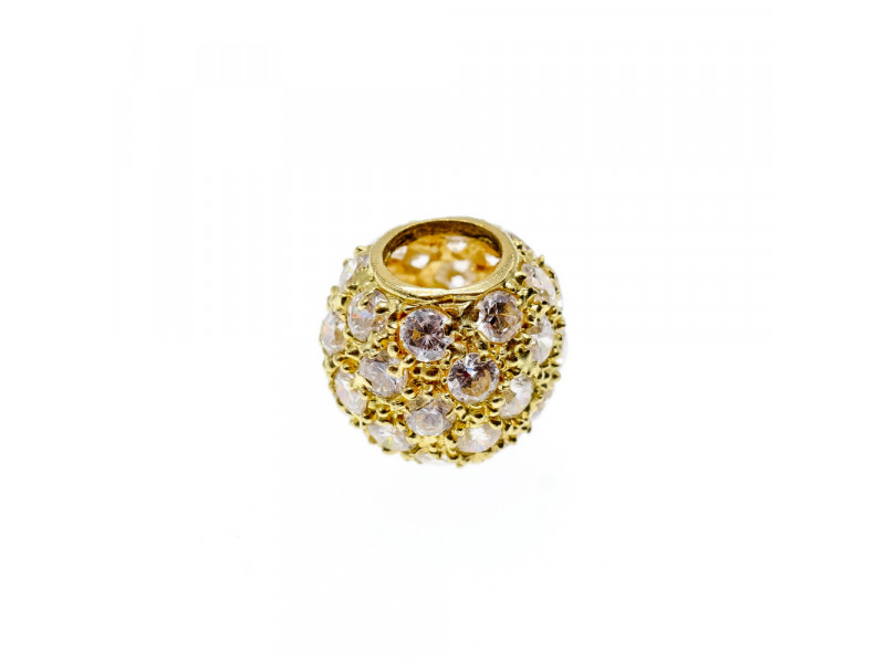 

Золотая бусина Шарм с Фианитами 14К (585 проба) Sky Jewelry 001841