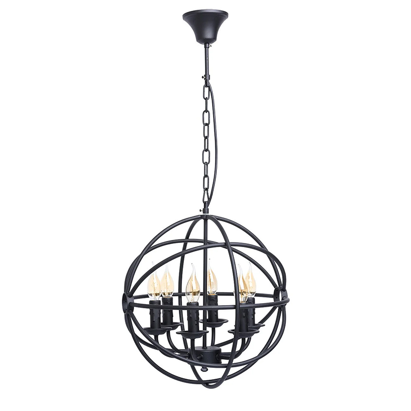 

Люстра подвесная свечи Light House LS-17080-6 BK черная
