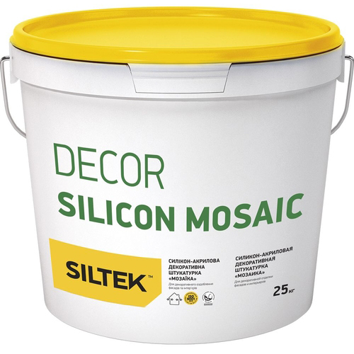 

Штукатурка декоративная мозаика Siltek Decor Silicon Mosaic зерно 1,2-1,6 мм 25кг