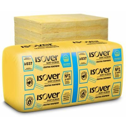 

Минеральная вата Isover Скатная Кровля MUL 100мм 1170х610 7,14м2