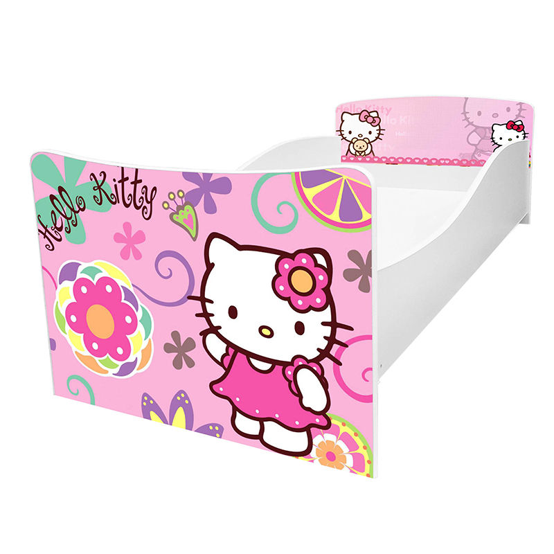 

Детская кровать Viorina-Deko Kinder-19 Хелло Китти + белый 70х140