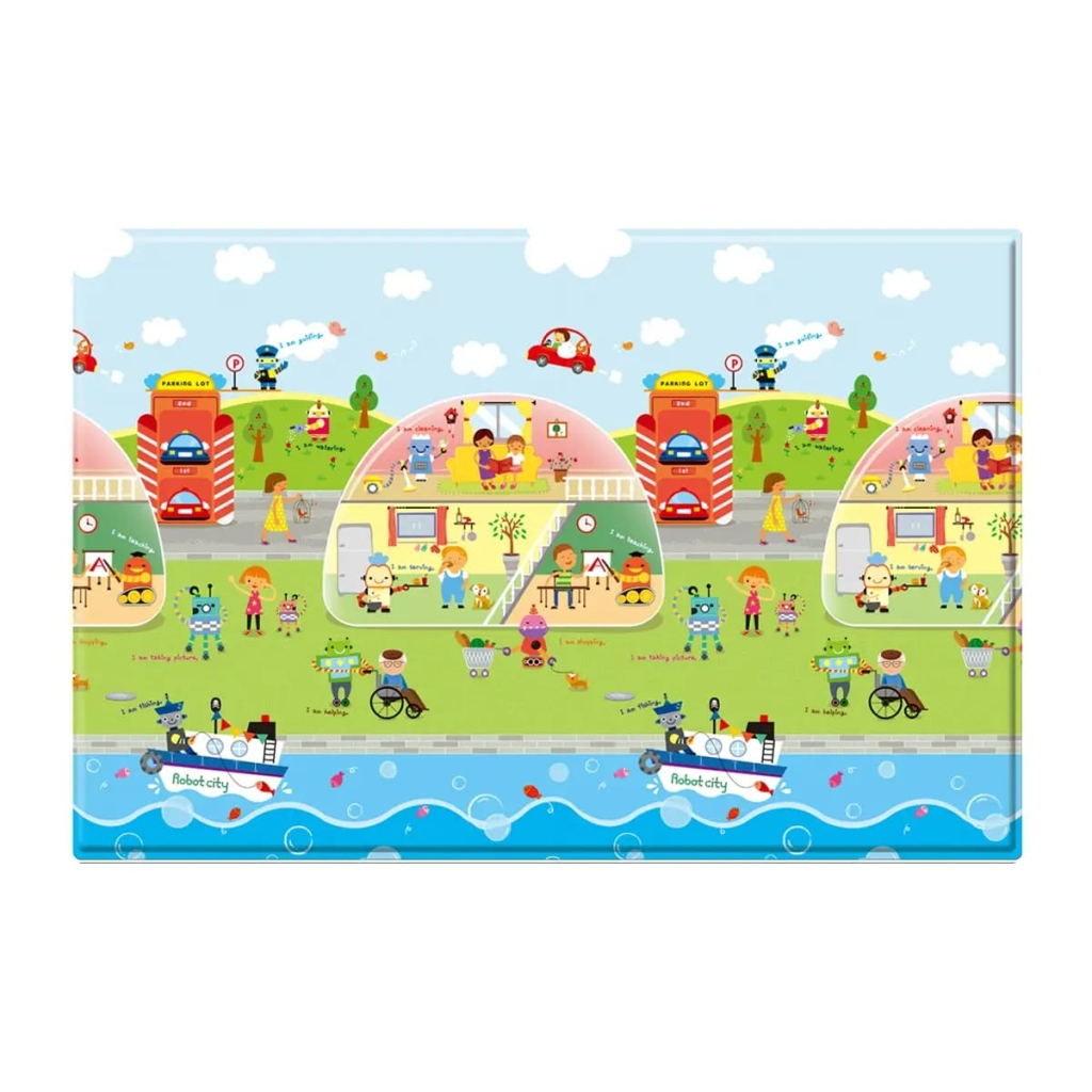 

Детский коврик BabyCare Robot City (2100х1400х13 мм) (90369)