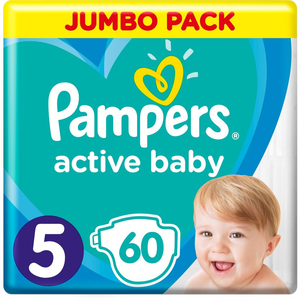 

Подгузник Pampers Active Baby Junior Размер 5 (11-16 кг), 60 шт. (8001090948410)