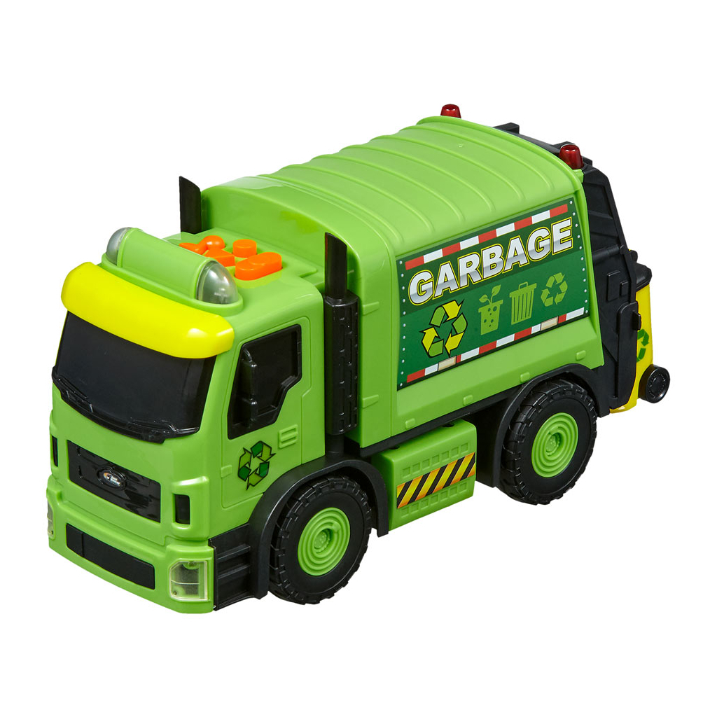 

Машина Road Rippers City service fleet Мусоровоз зеленый моторизованный (20191)