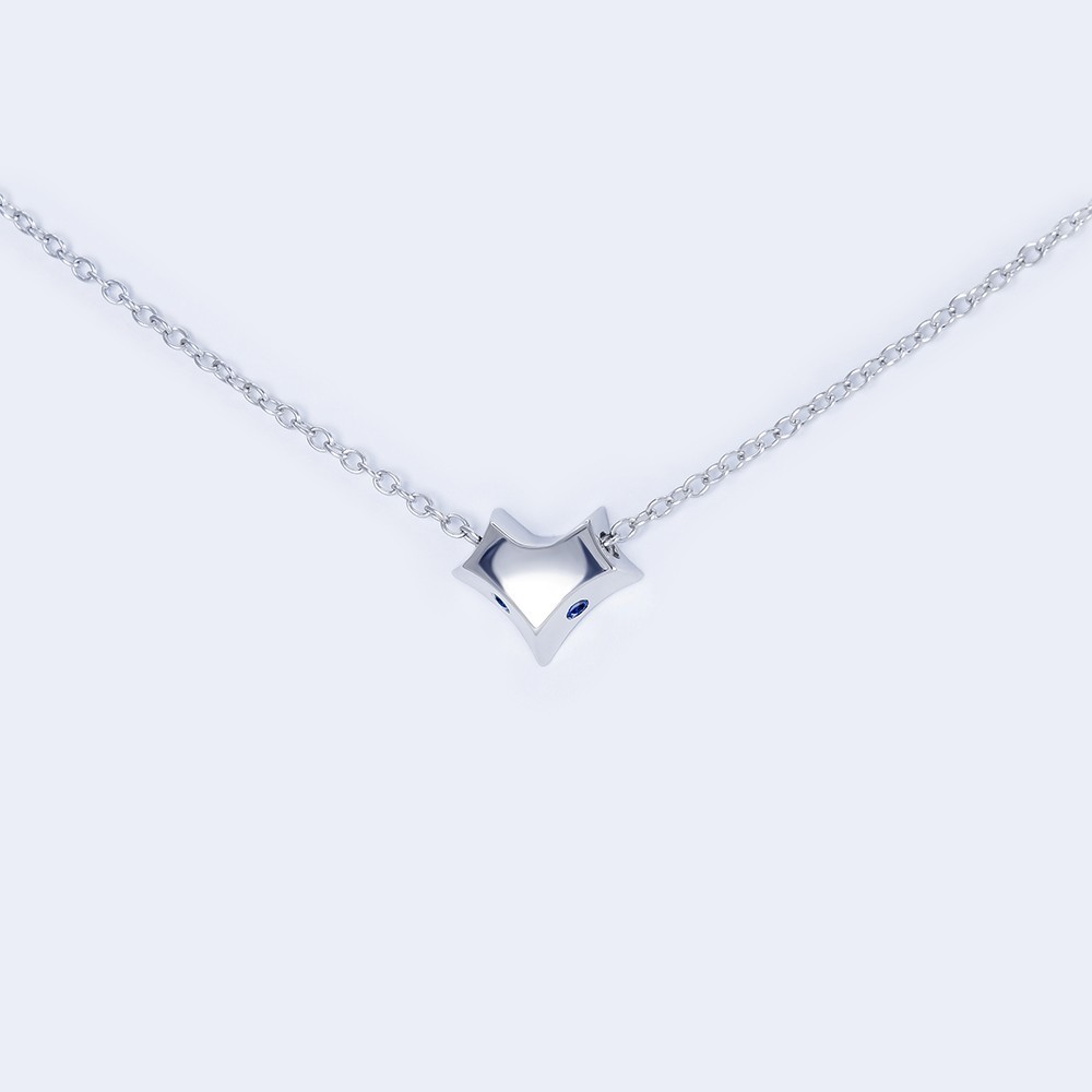 

Колье серебрянное INFINI родированное kl2crs-65
