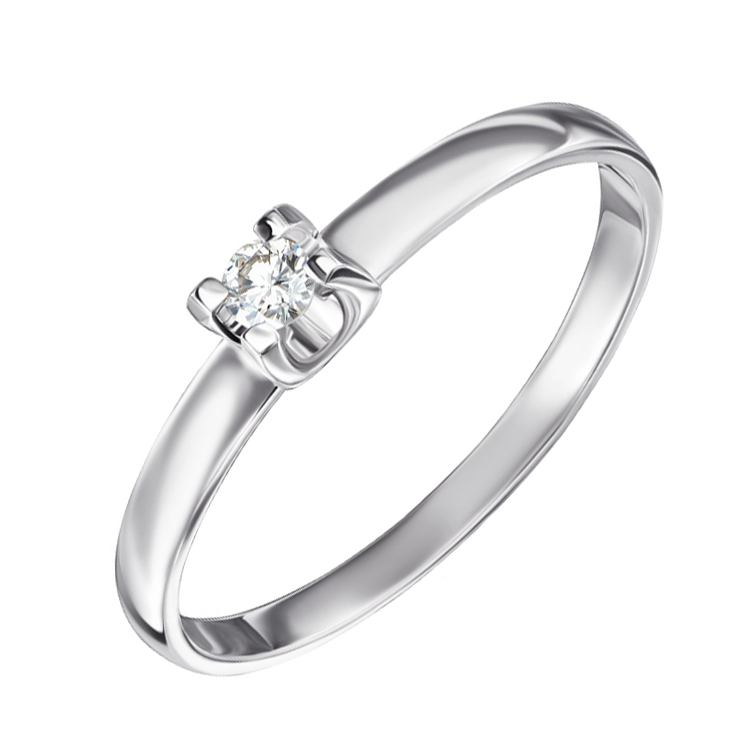 

Помолвочное кольцо из белого золота с бриллиантом 000104387 16 размера