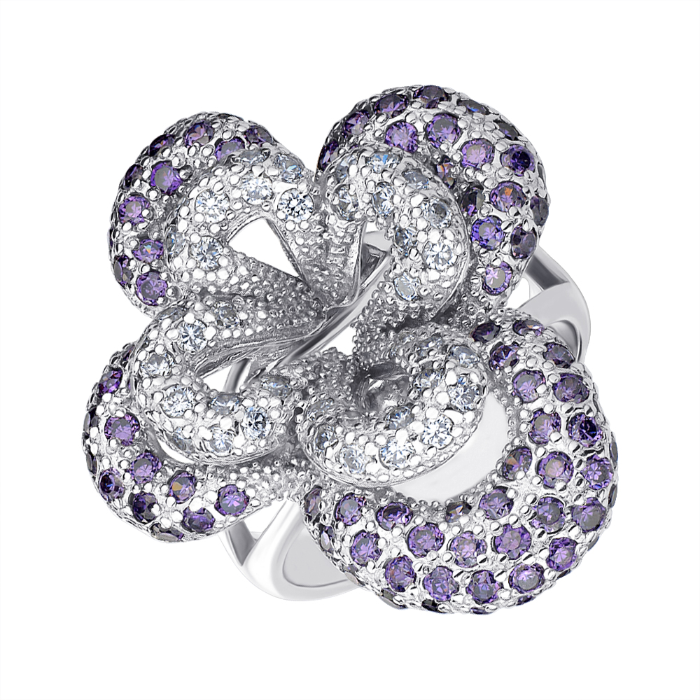 

Кольцо из серебра с фианитами 000145171 18.5 размера