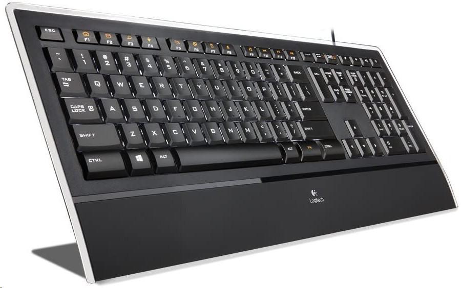 

Клавиатура Logitech K740 USB Ultra-Thin Keyboard проводная, обычная, мембранная, интерфейс: USB, цве (920-000914*)