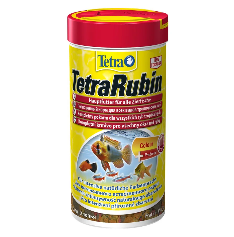 

Сухой корм для аквариумных рыб в хлопьях для окраса RUBIN Tetra 250 мл Tetra BGL-TET-588