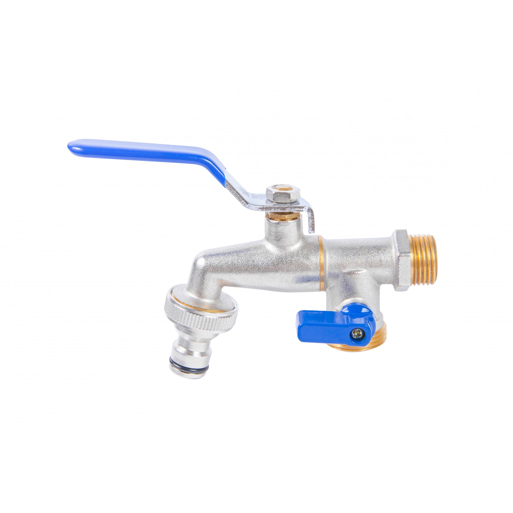 

Кран поливочный 1/2'*3/4 двойной Valve JG 1705 усиленный 12438