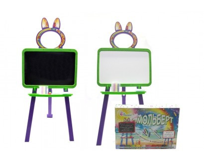 

Мольберт детский двухсторонний DOLONI TOYS салатово-фиолетовый (42470004)