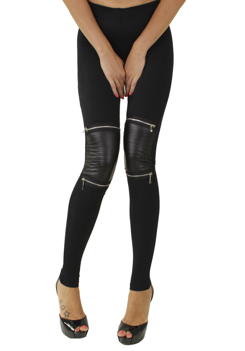 

Легінси жіночі Krutyakov LEATHER 4  чорний 1126115, Легінси жіночі Krutyakov LEATHER 4 XS чорний 1126115