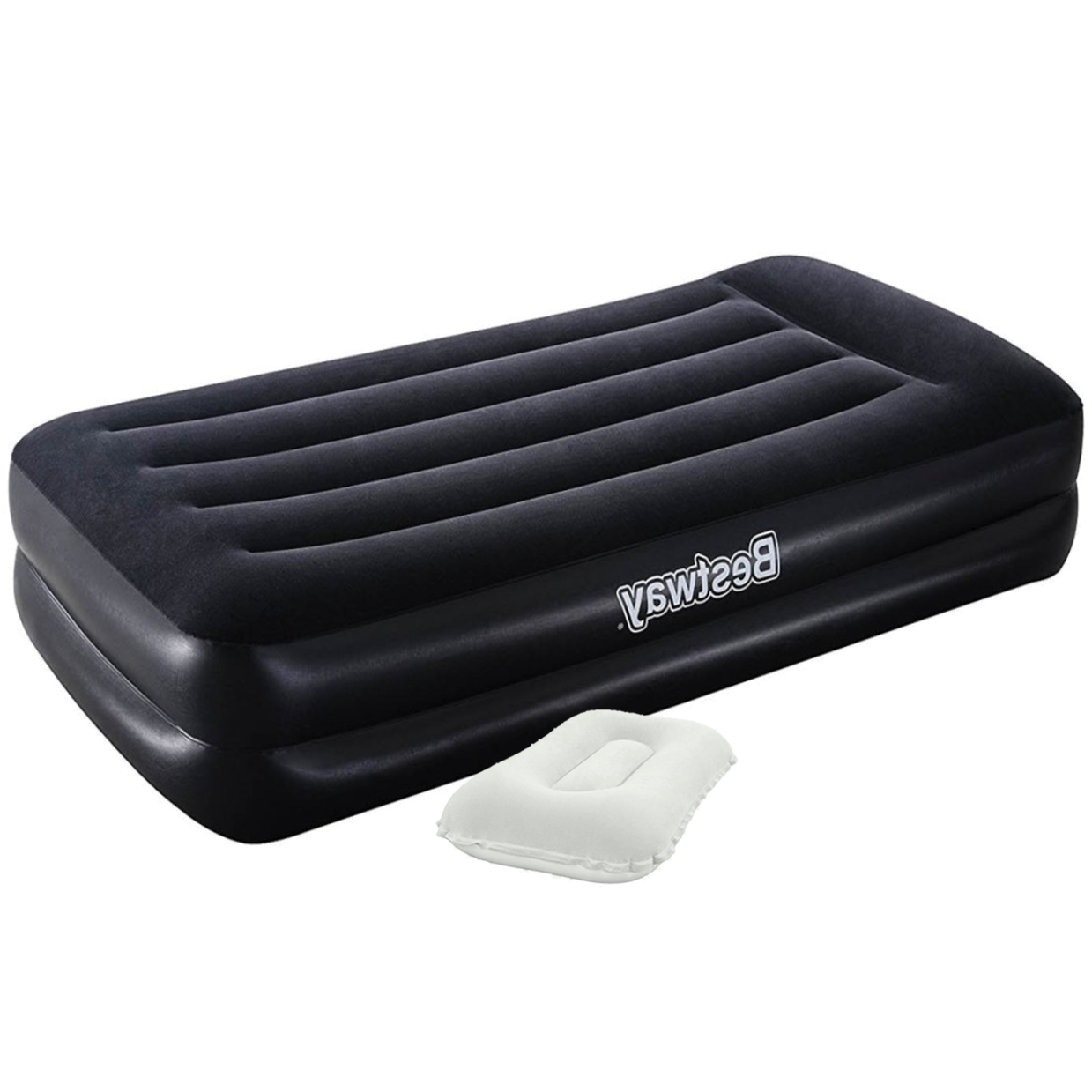 

Надувная кровать Bestway 67401-2, 97 х 191 х 38 см, (97 х 191 х 46 см), встроенный электронасос, подушка. Односпальная