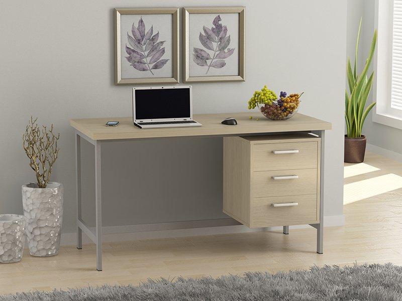 

Компьютерный стол L-45 Loft design 130х65х75 дуб борас