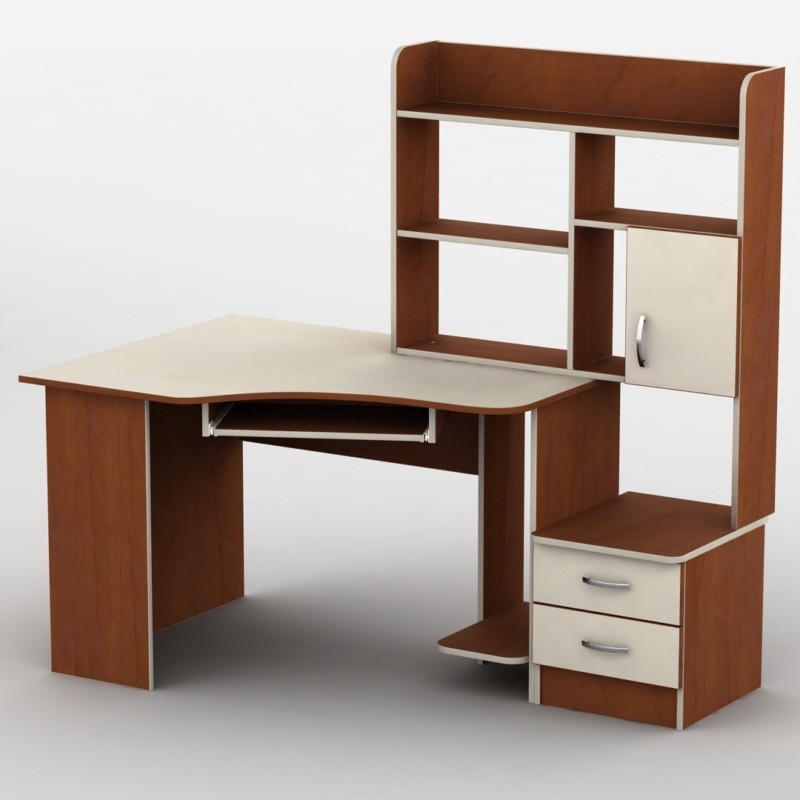

Компьютерный стол Тиса-2 Тиса 158,5х90х151 яблоня/ваниль