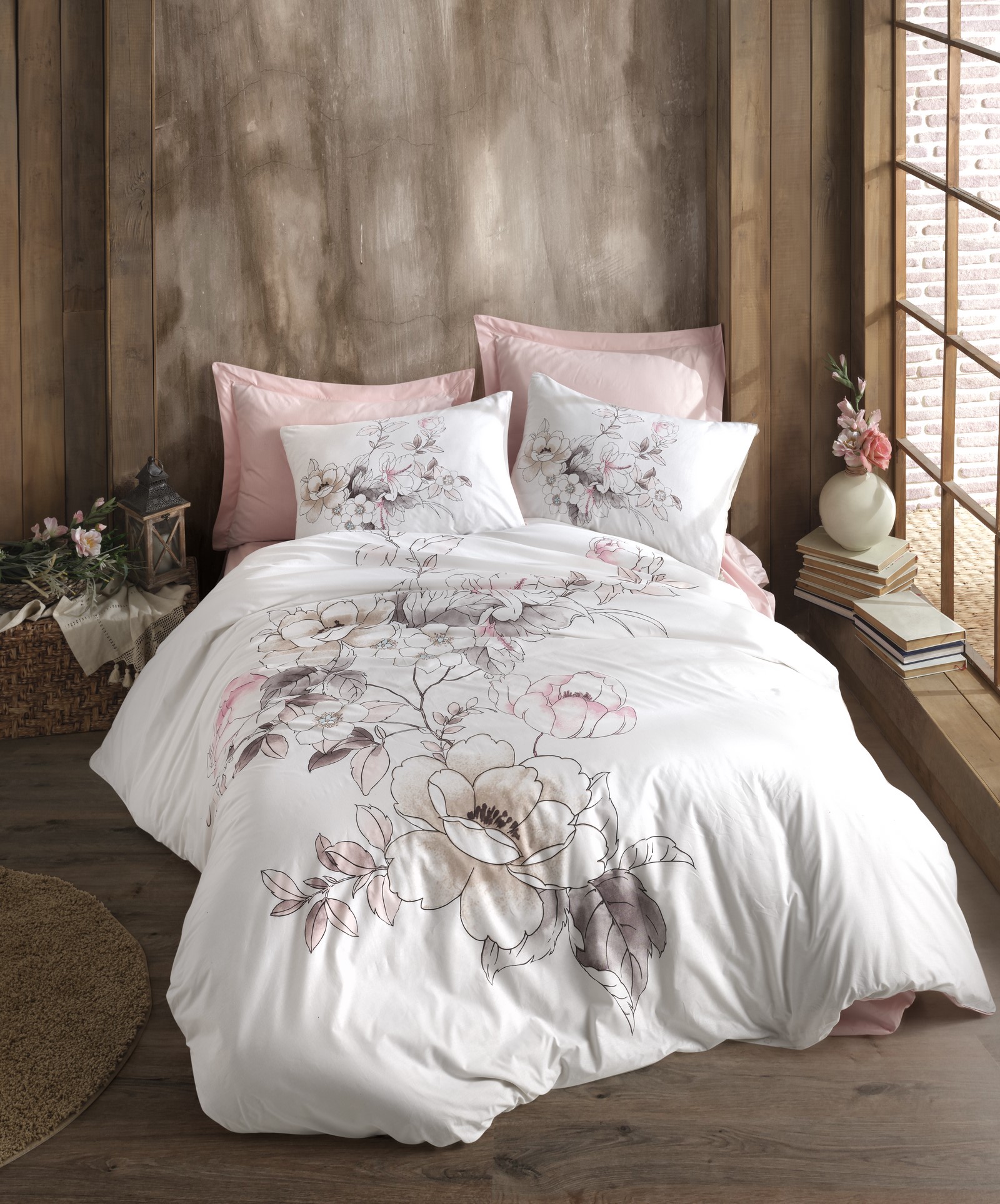 

Комплект постельного белья Cotton box Loving Pembe 200x220 см