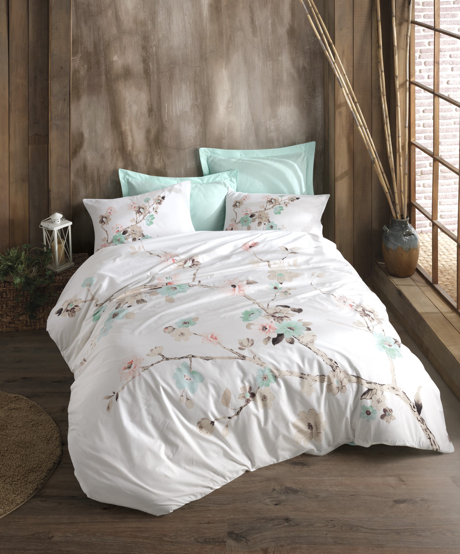 

Комплект постельного белья Cotton box Tender Mint 200x220 см