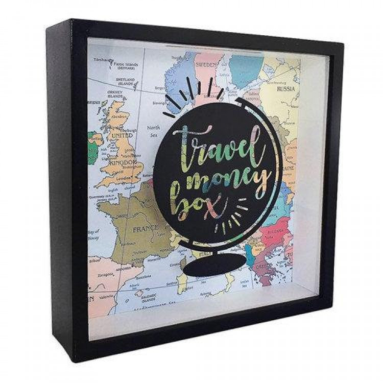 

Деревянная копилка для денег Travel money box Глобус FO. 52255