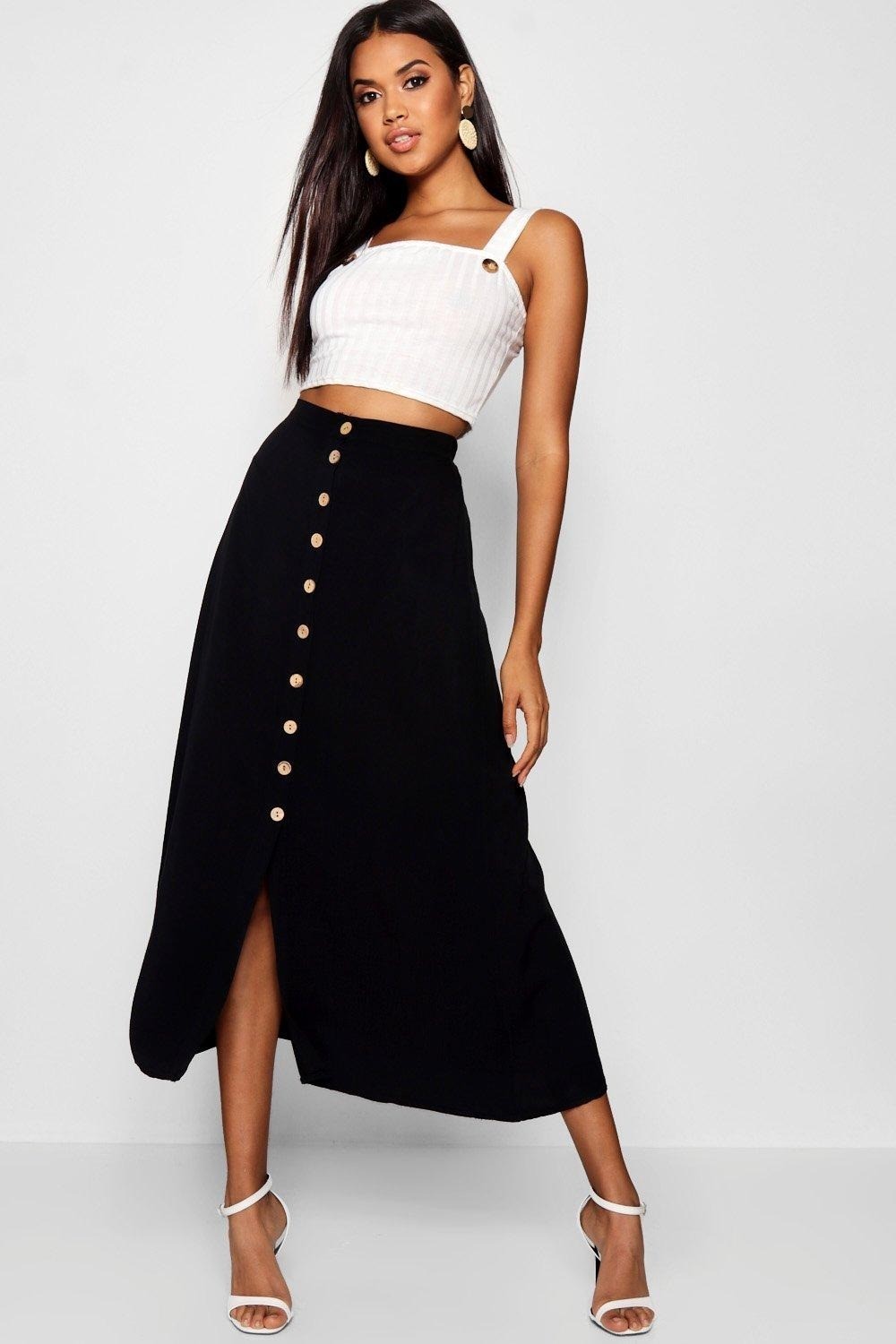 

Юбка Boohoo  черный 520321500094, Юбка Boohoo 44 черный 520321500094