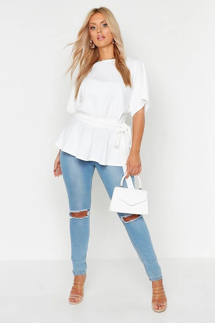 

Блуза Boohoo  белый 520321500104, Блуза Boohoo 52 белый 520321500104