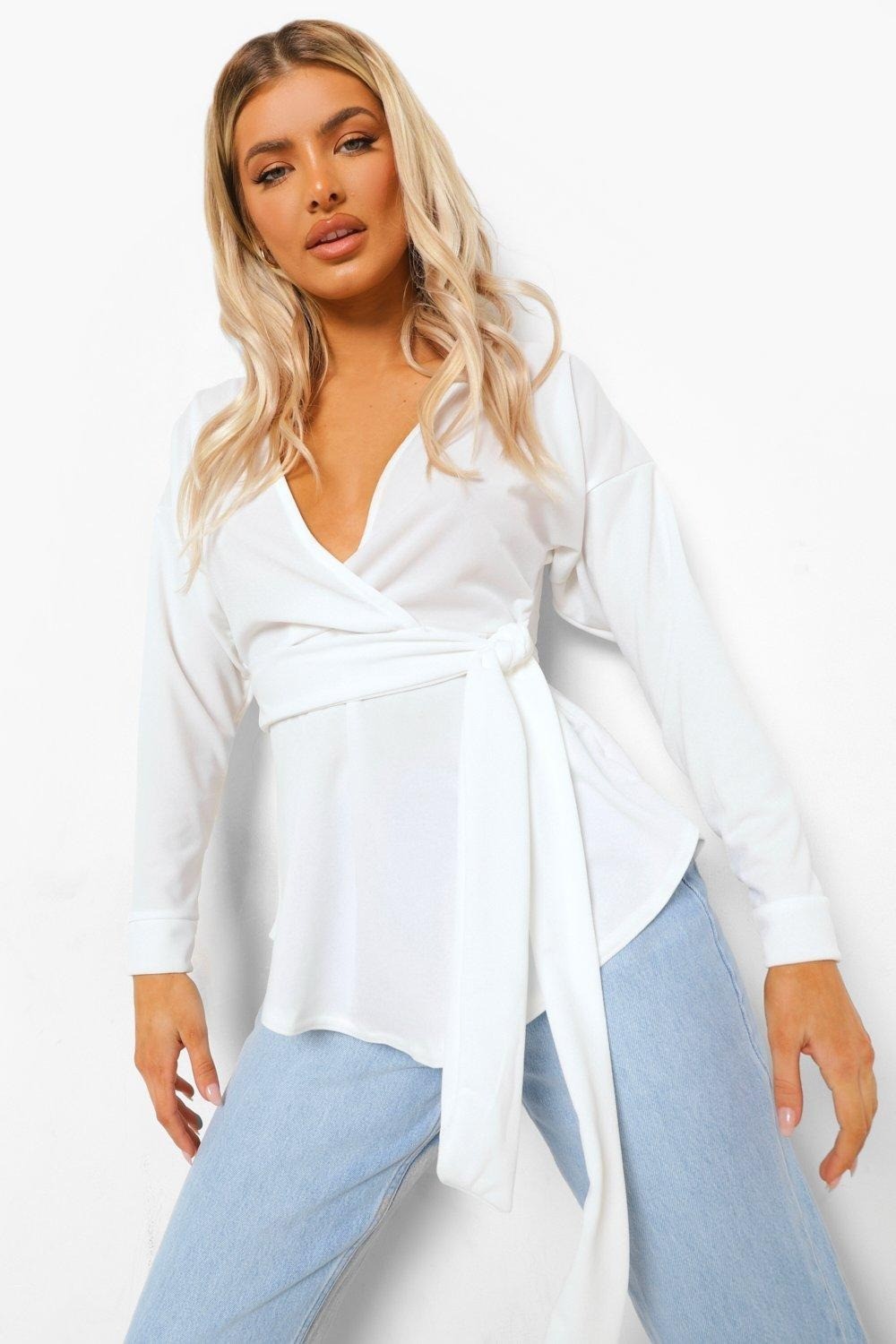 

Блуза Boohoo  белый 8520123003149, Блуза Boohoo 38 белый 8520123003149