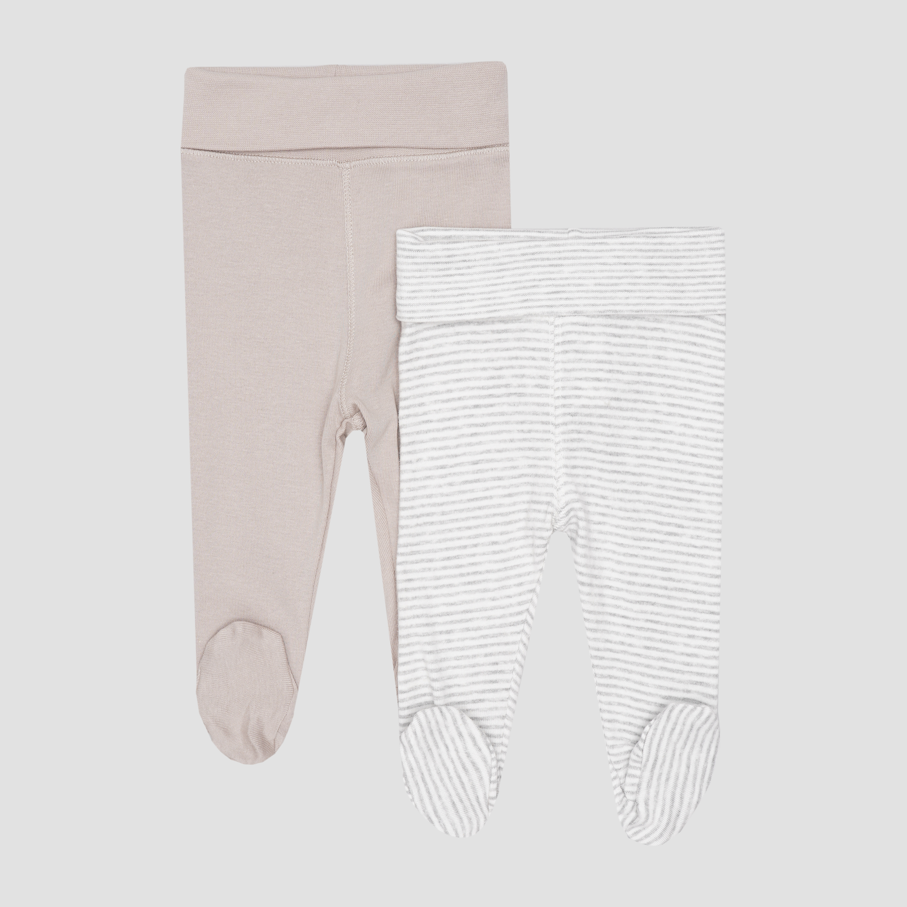 

Ползунки H&M 884943-701701 56 см 2 шт Бело-бежевые