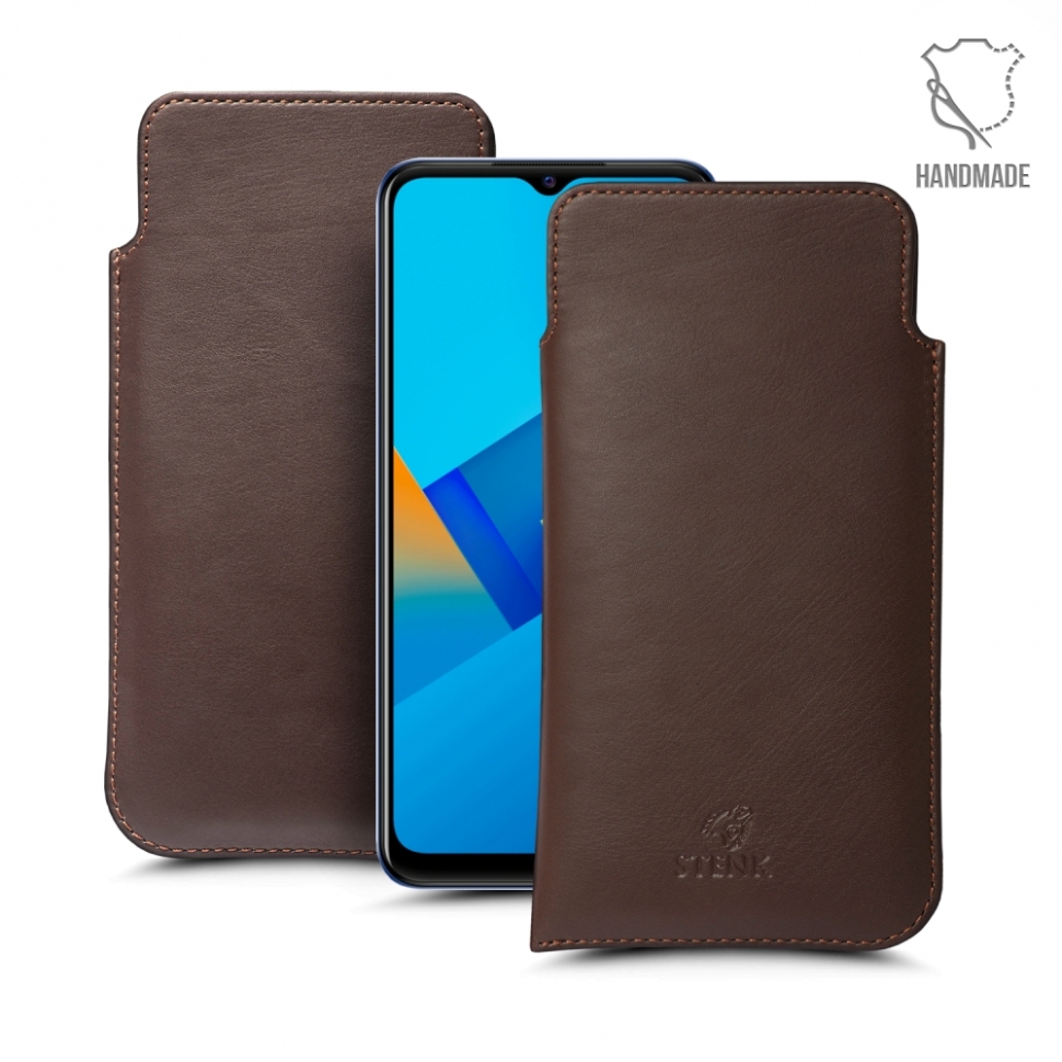 

Футляр Stenk Elegance для Vivo Y21 Коричневый