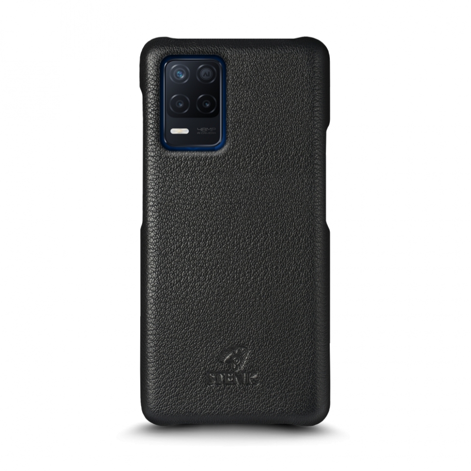 

Кожаная накладка Stenk Cover для Realme Narzo 30 5G Чёрная